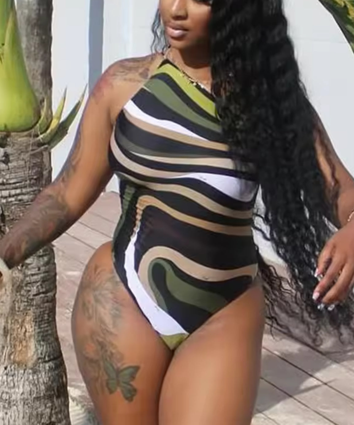 Striped Swimsuit