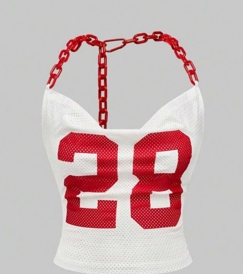 Red Jersey Top